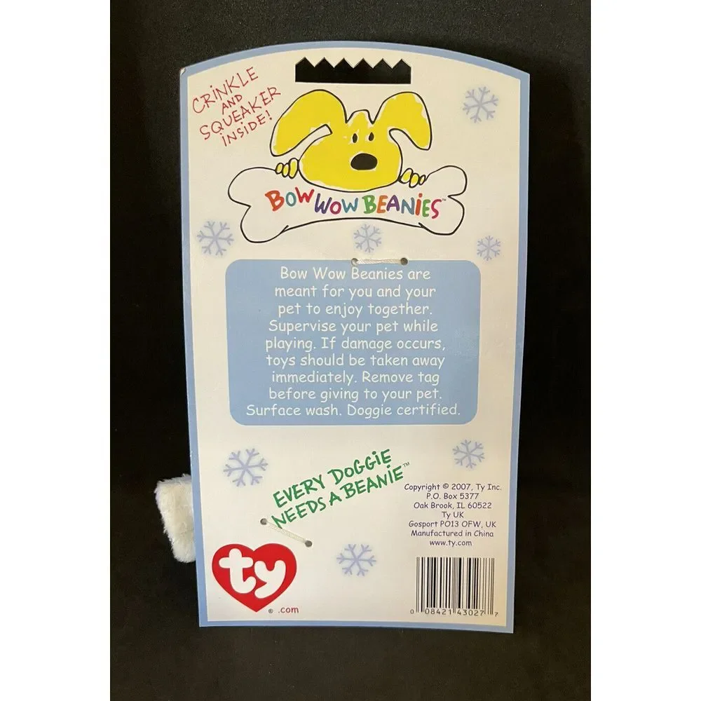 TY‎ BOW WOW BEANIES BLUE SEAL NIP DOG TOY